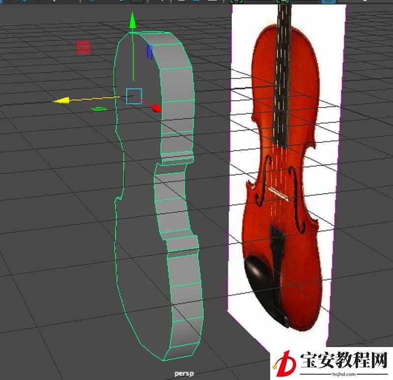 maya制作小提琴主体部分的操作教程